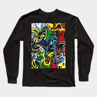 abstractium color by chakibium Long Sleeve T-Shirt